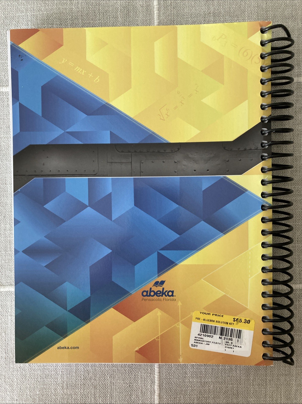 NEW Abeka PRE-ALGEBRA SOLUTION KEY 319201 8th Grade Math Junior or High School