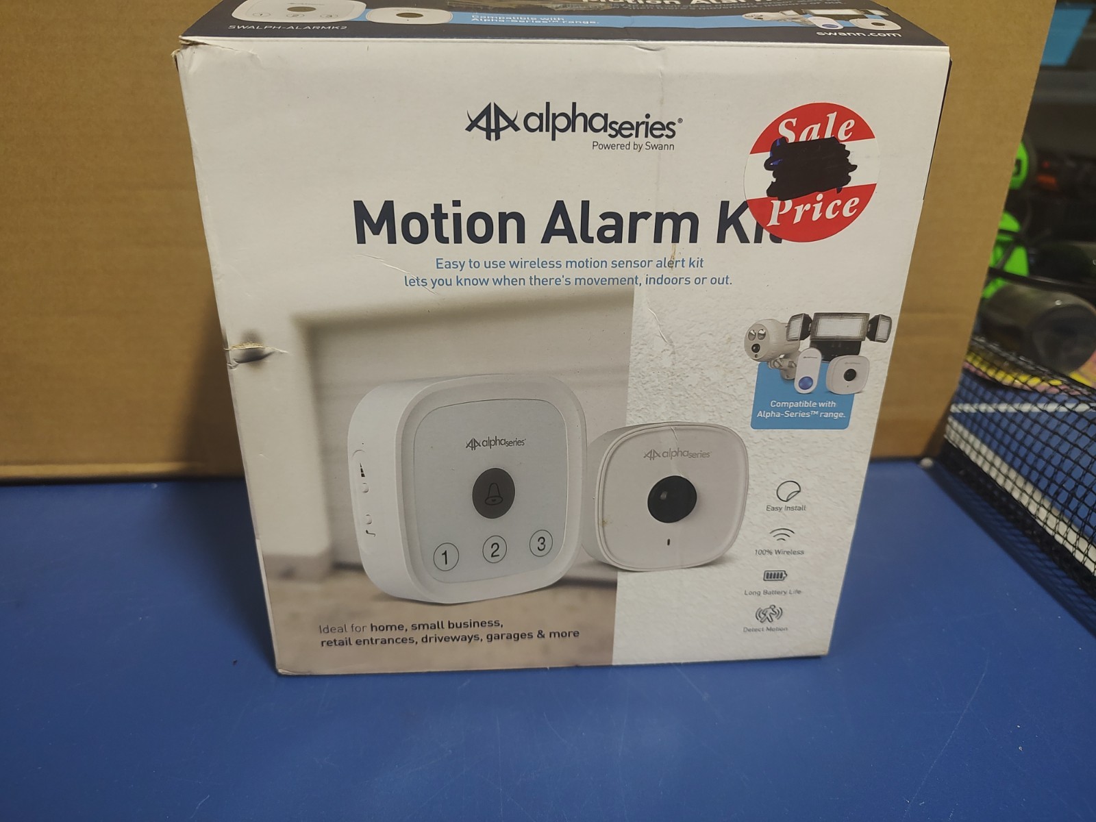 Alpha Series Weatherproof Wireless Motion Alarm Kit #SWALPH-ALARMK2