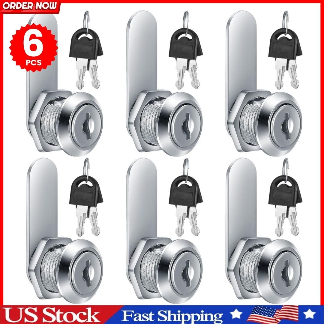 6Universal Craftsman Tool Box Lock Chest Key Storage Truck Safe Cylinder Cabinet