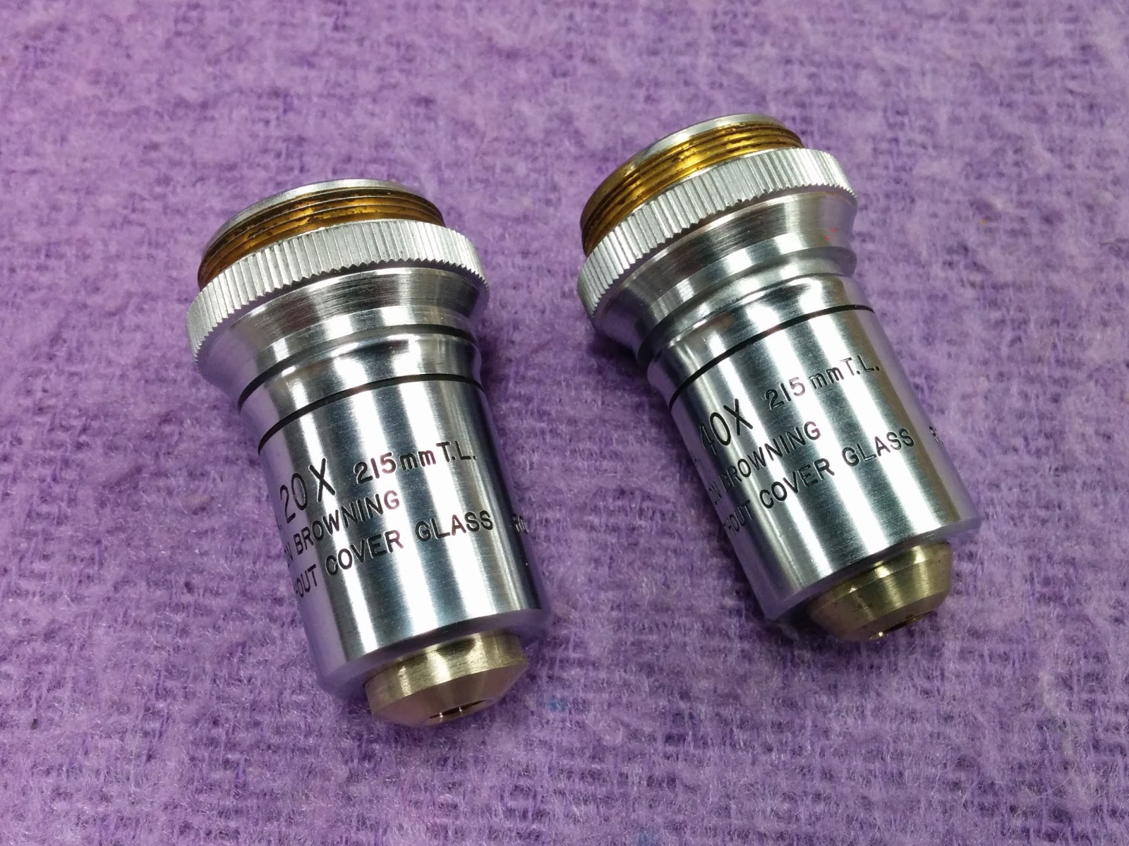 Bausch & Lomb Radiation Hardened Non-Browning Microscope Objective 20X or 40X