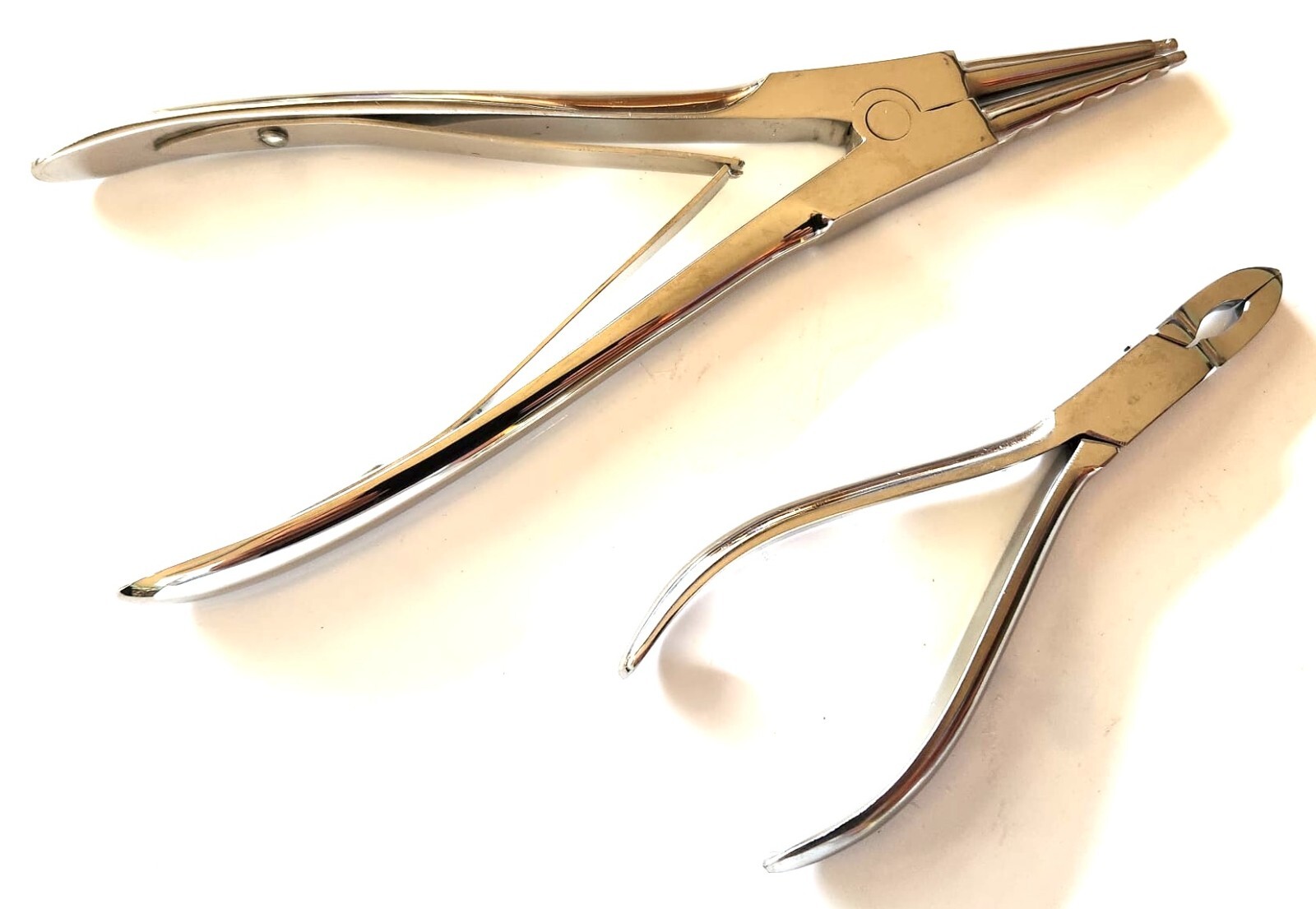 Body Piercing Tools Ring Opening Pliers 8" & Closing Pliers Forceps 5.5"