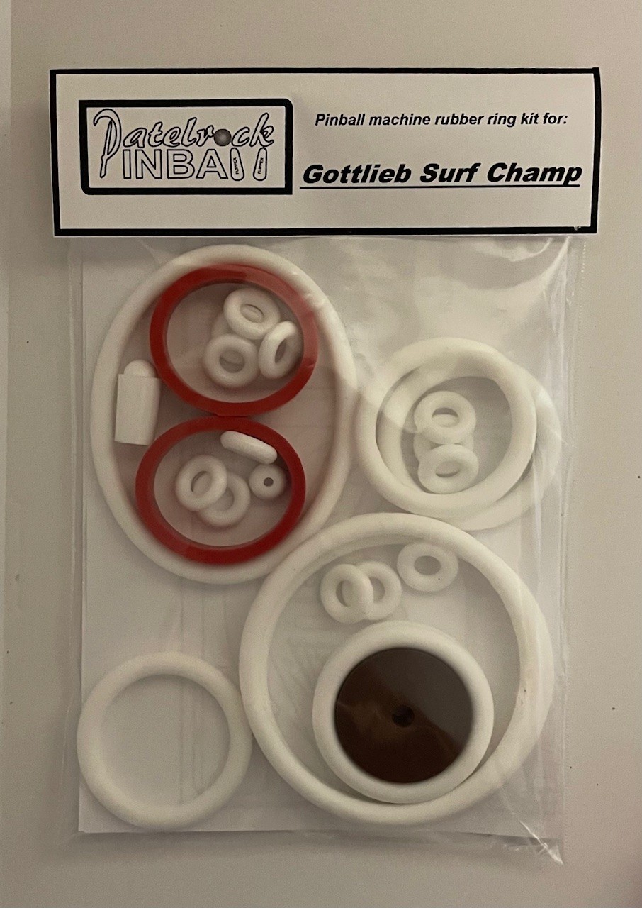 1976 Gottlieb Surf Champ Pinball Machine Rubber Ring Kit