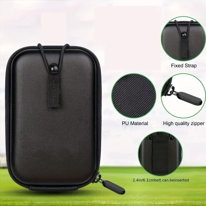 Golf Rangefinder Case EVA Hard Shell Case Safely Holds All Rangefinders Black