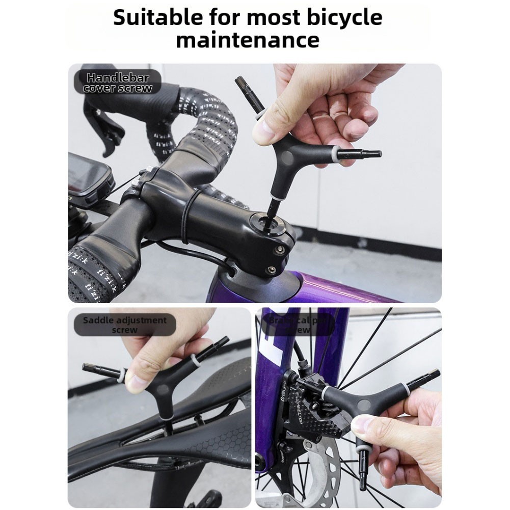 Multi Function 3 Way Y Shaped Wrench Lightweight Alloy Steel Cycling Tool