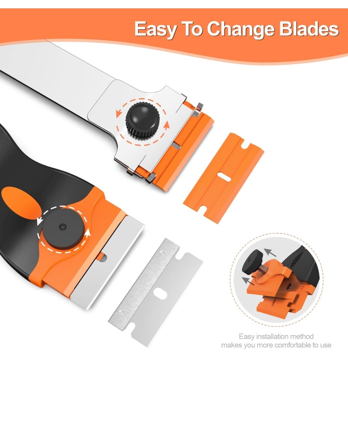 Razor Blade Scraper 2 Pcs Razor Scraper Tool For Removing Label Registration Sti