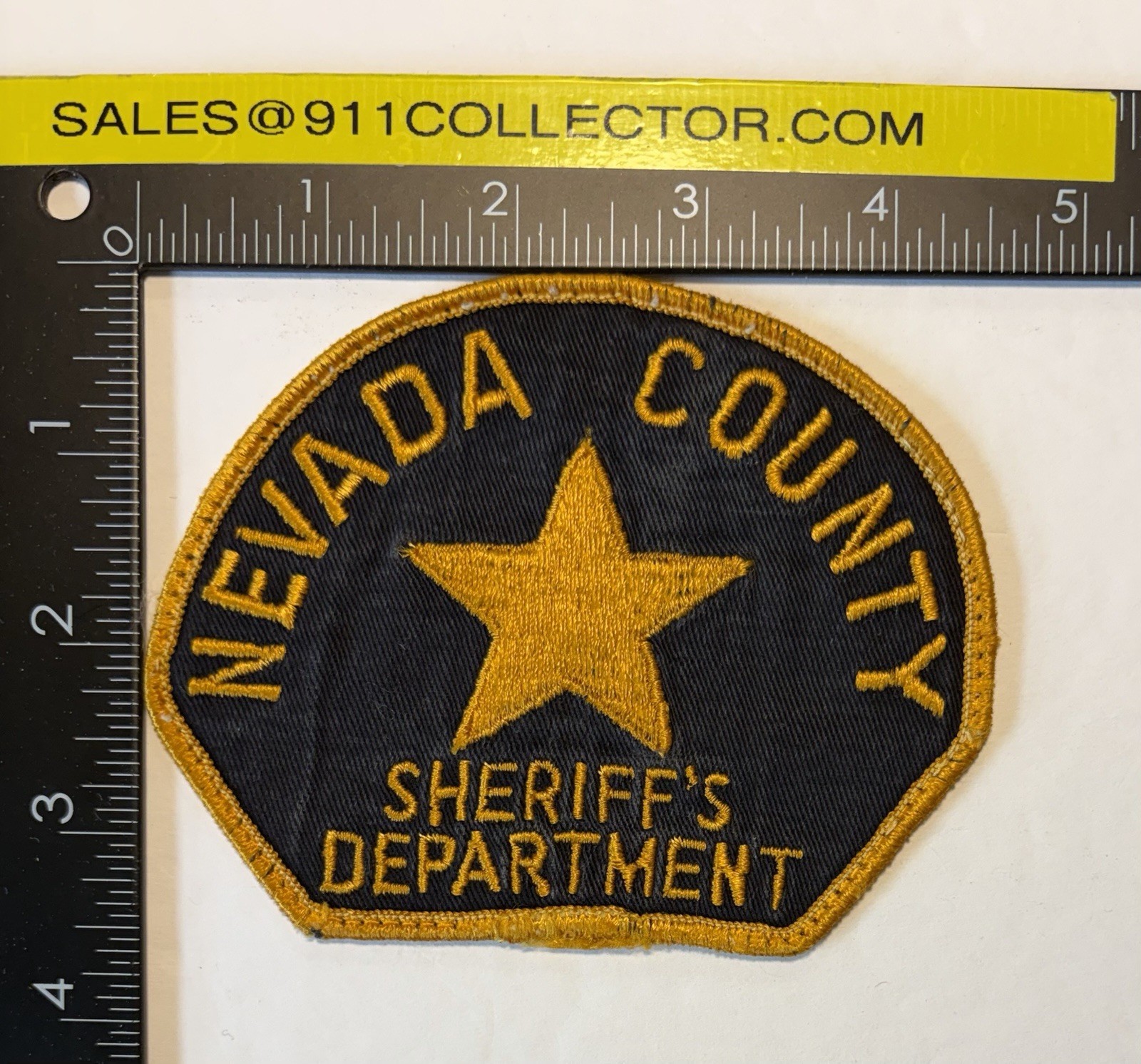 VINTAGE CALIFORNIA NEVADA COUNTY SHERIFFS DEPT PATCH #D30