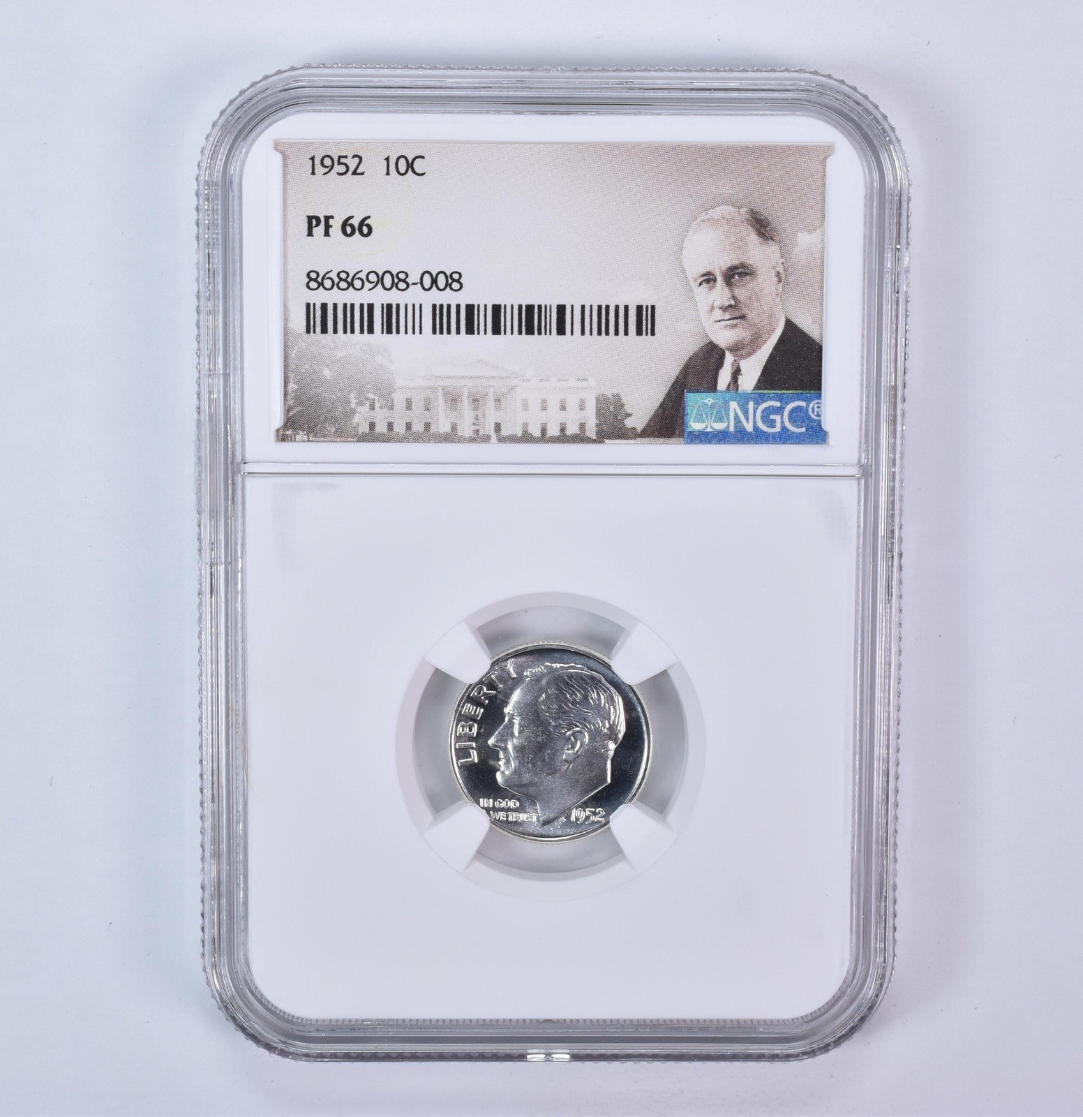 1952 Roosevelt Dime PF66 NGC Special Label