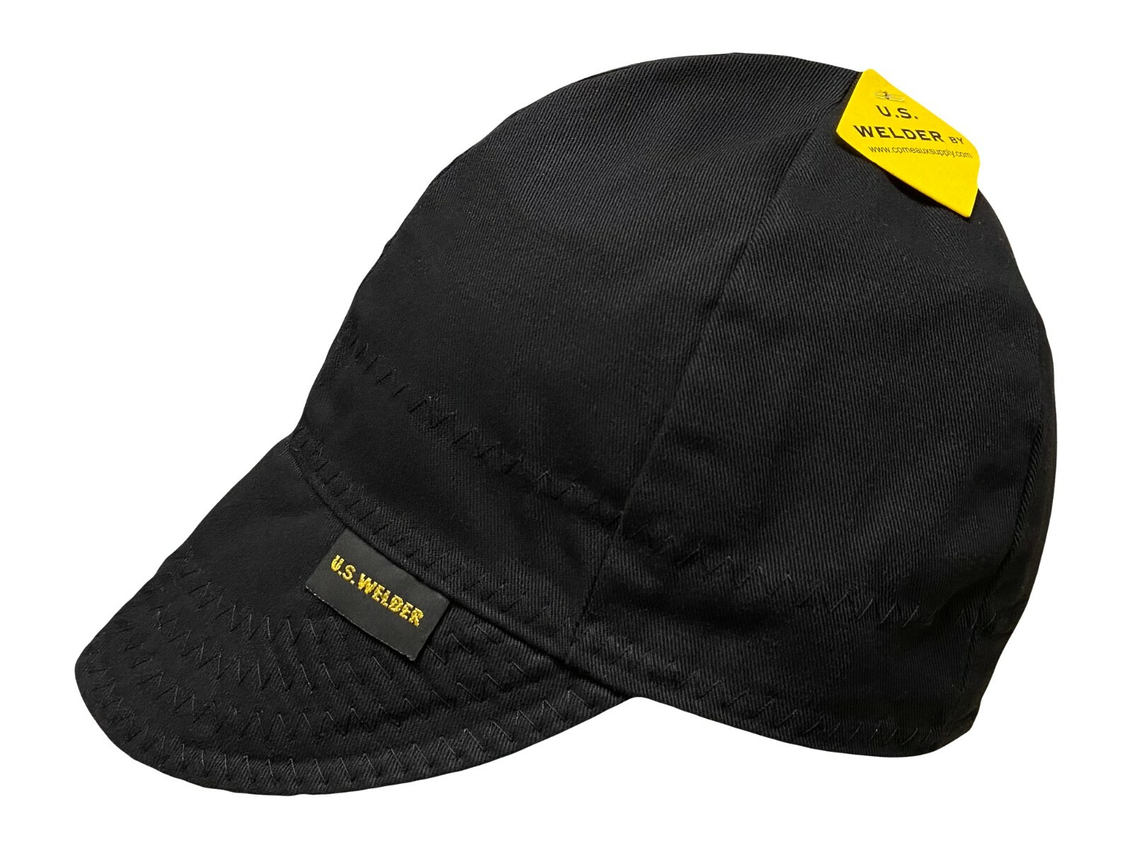 US WELDER Welding Caps Welders Hat Solid Black Reversible by Comeaux Supply