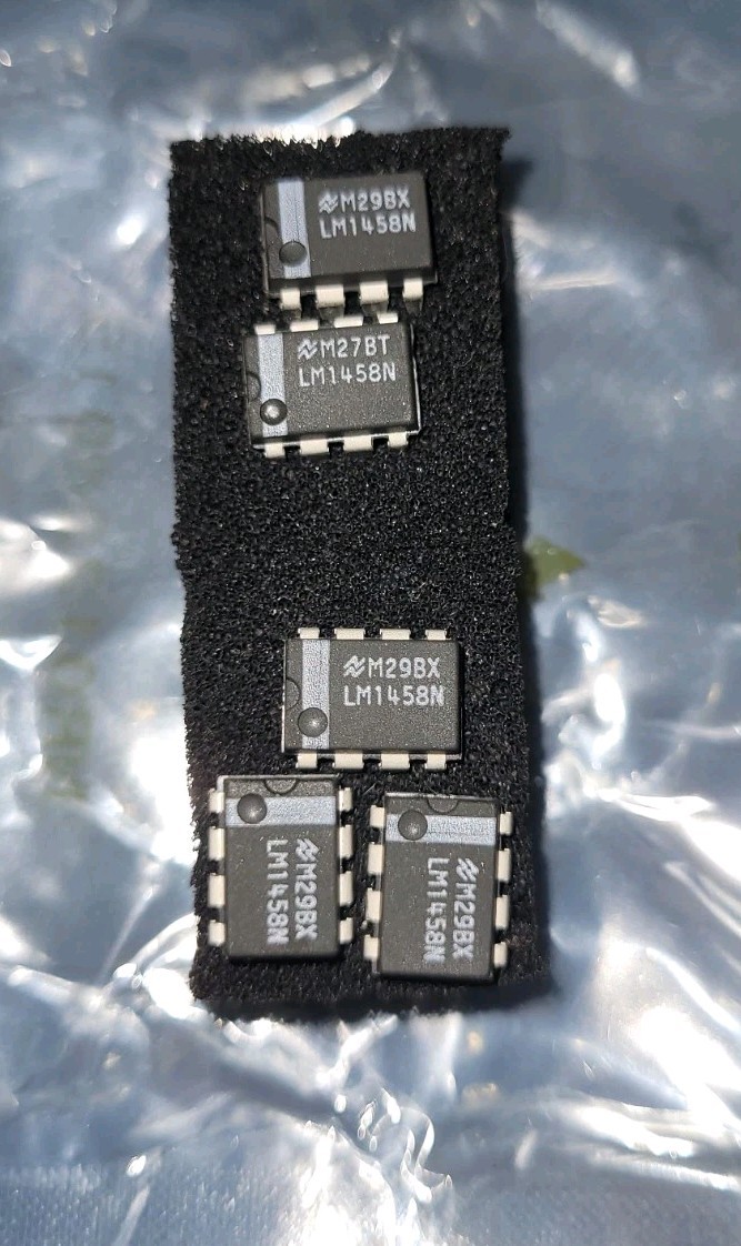 National Semiconductor General Purpose Dual Operational Amplifier LM1458N 5-Pack