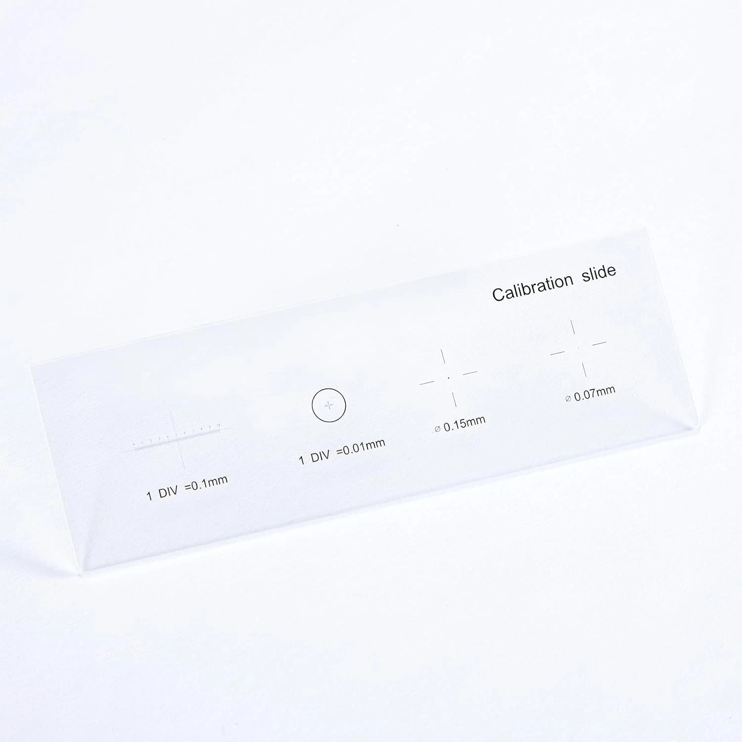 0.01mm Microscope Calibrating Ruler Reticle Calibration Slide Multifunctional US