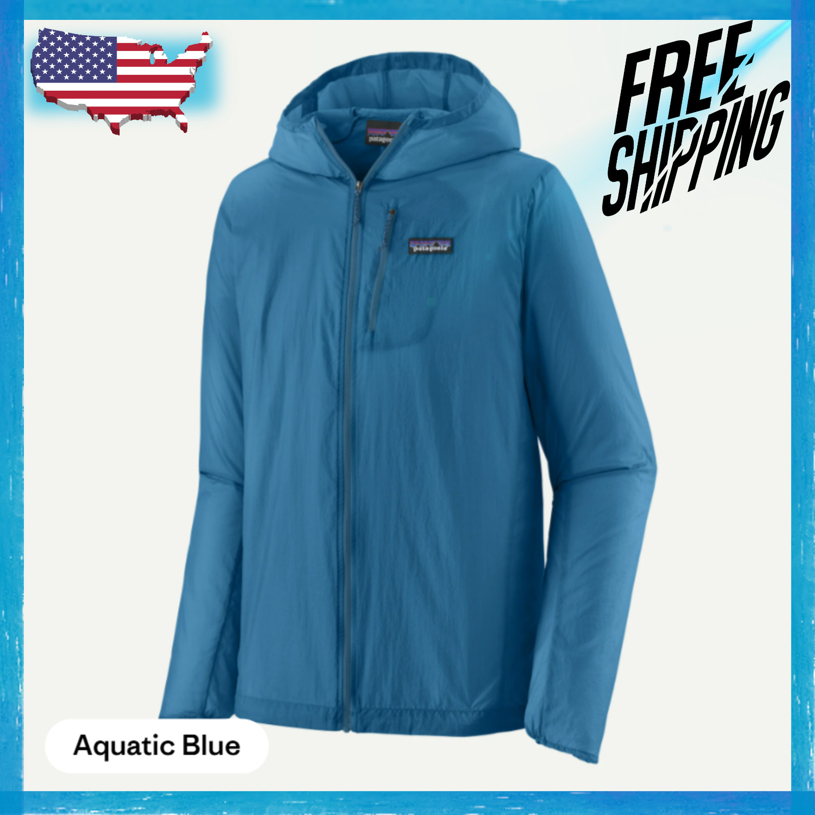 Patagonia Men's Houdini Jacket Aquatic Blue