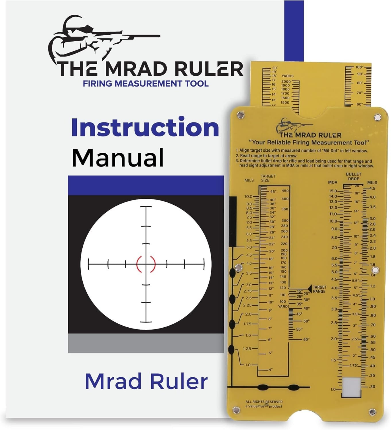 Compact Slide Rule Calculator Distance Tool for Long Range Rifle Shooting Huntin