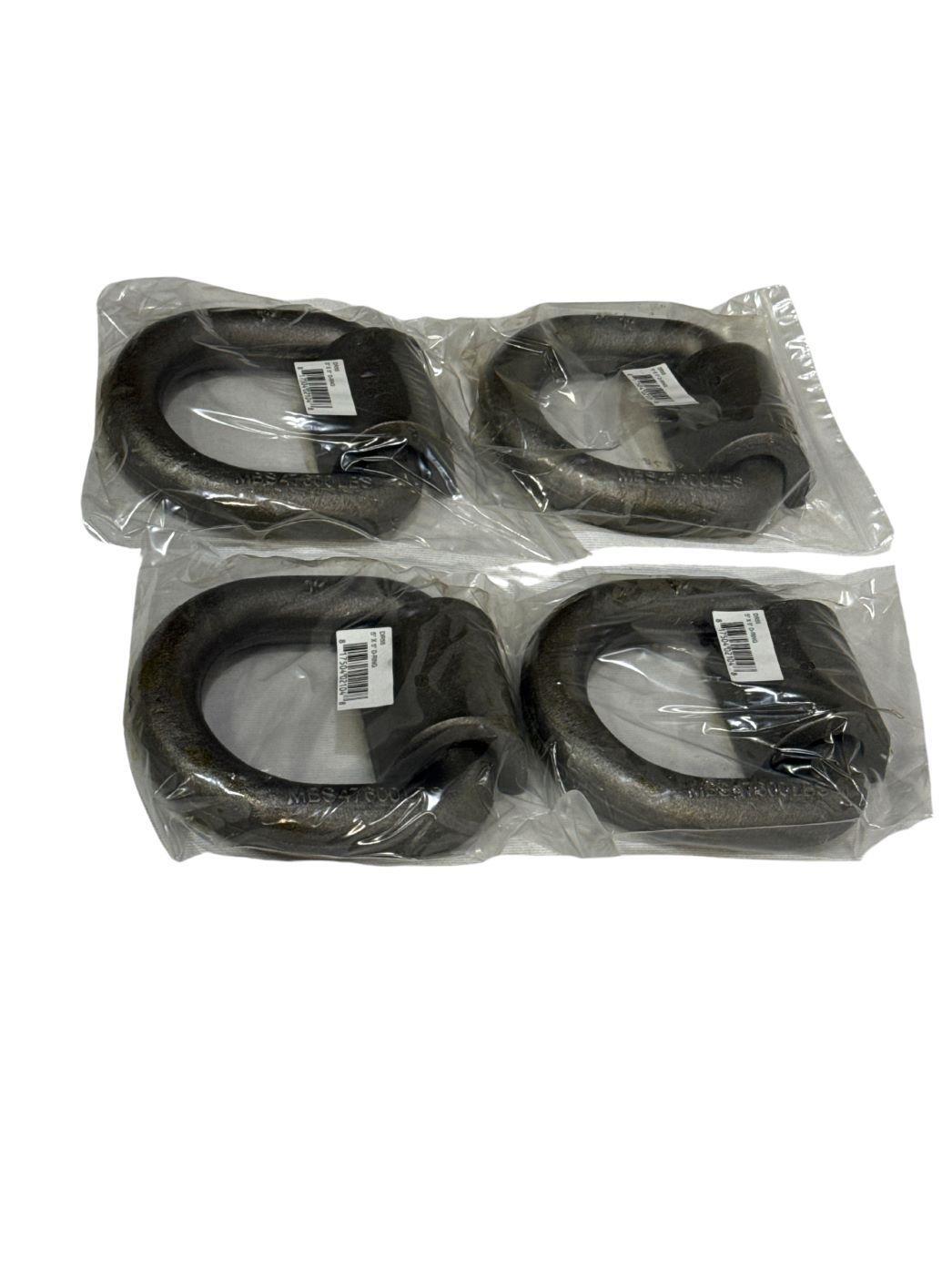 5"X5" 1" Heavy Duty Weld On Forged D-Ring 47,600lbs Strength Fleet Tough 4pk