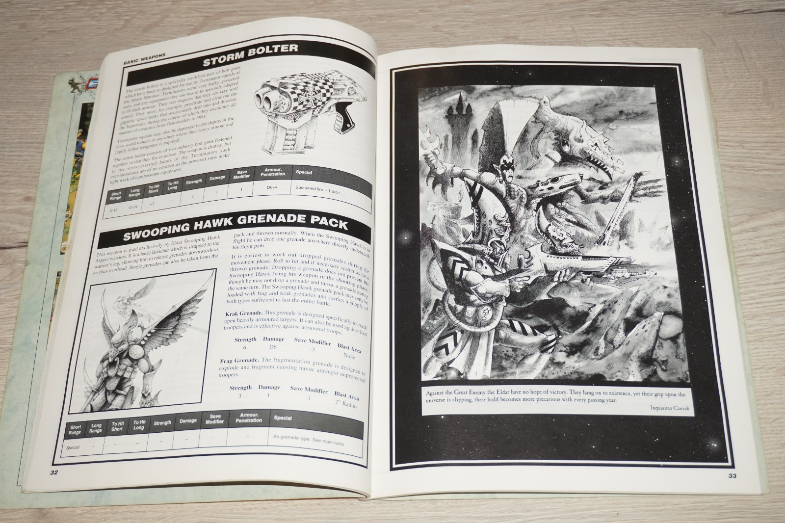 Warhammer 40k Wargear Reference Manual Book