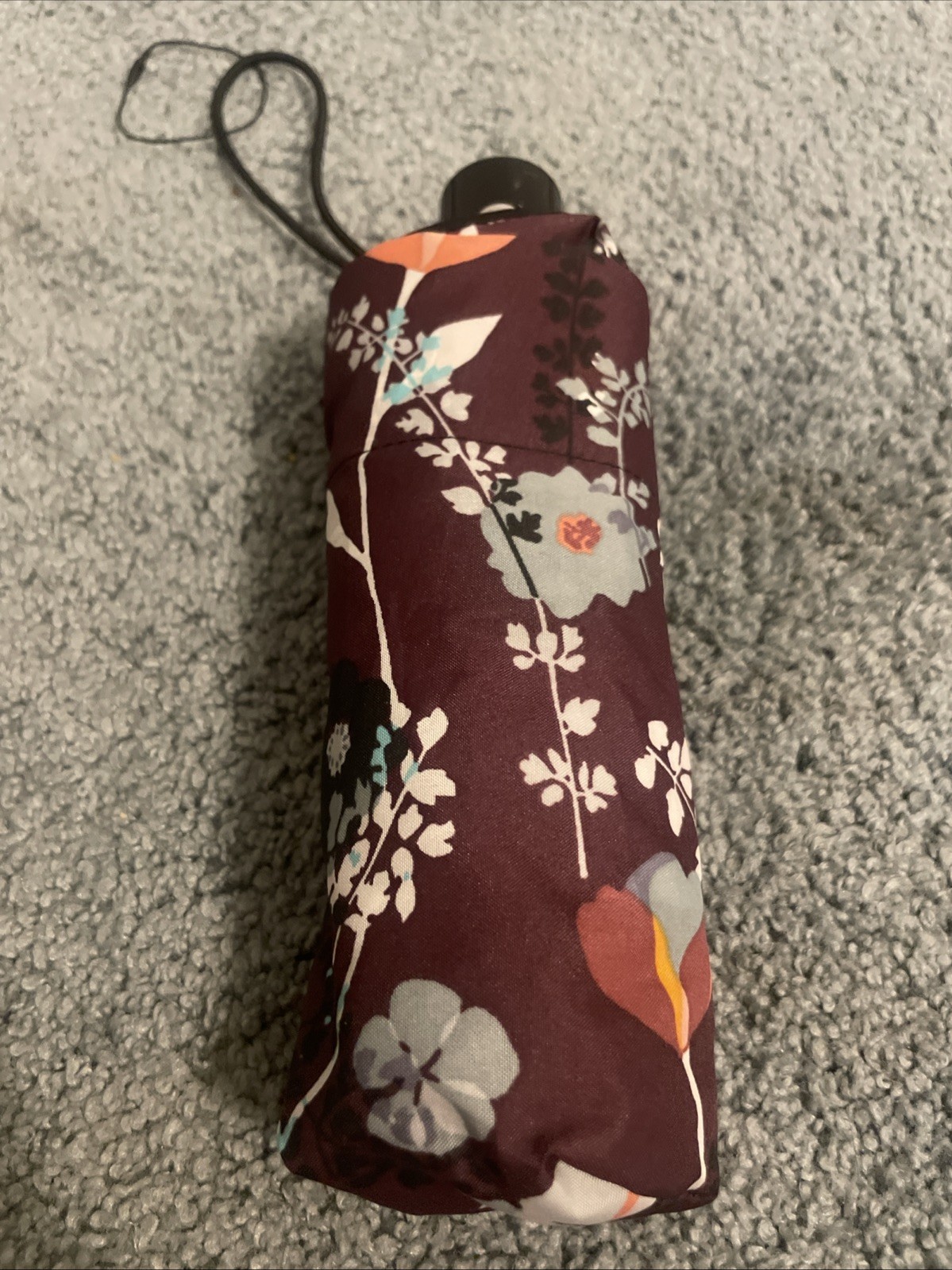 Vera Bradley Women's  Automatic Mini Umbrella Plum Flowers.  NWT