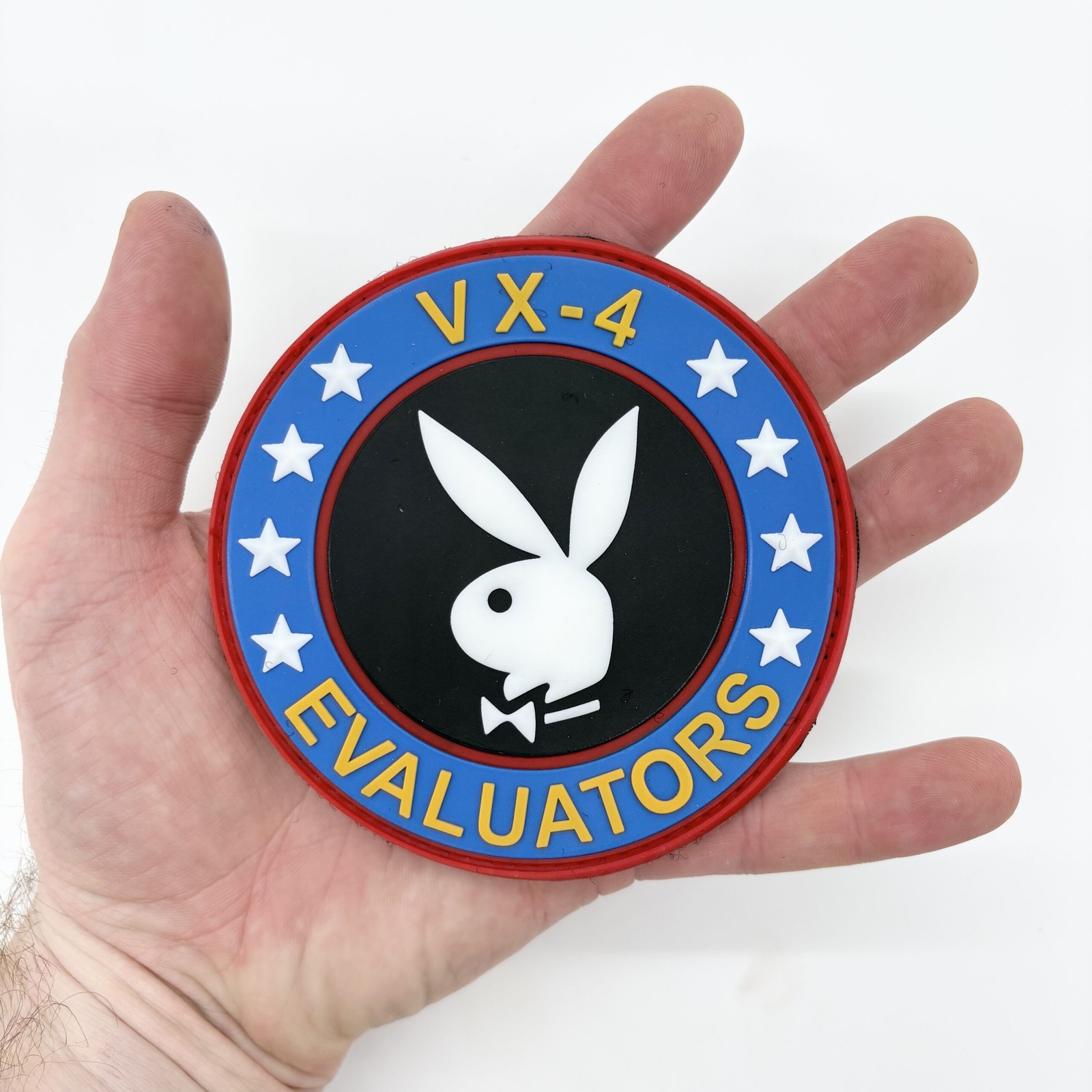 VX-4 Evaluators PVC Patch - With Hook and Loop, 4 inch