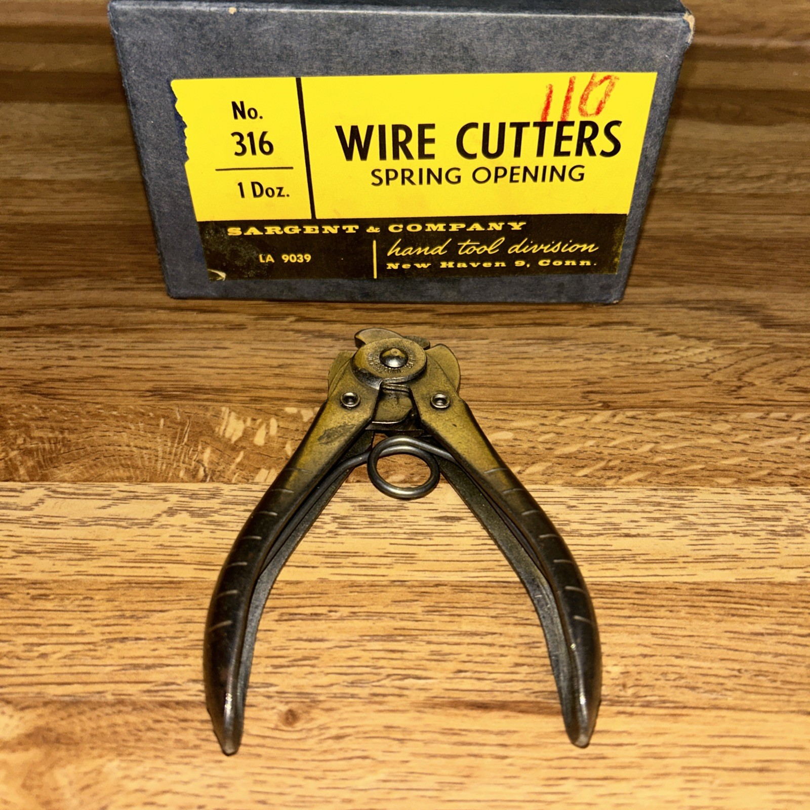 Vintage Sargent Small Wire Cutter Pliers with Spring USA 🇺🇸 Early