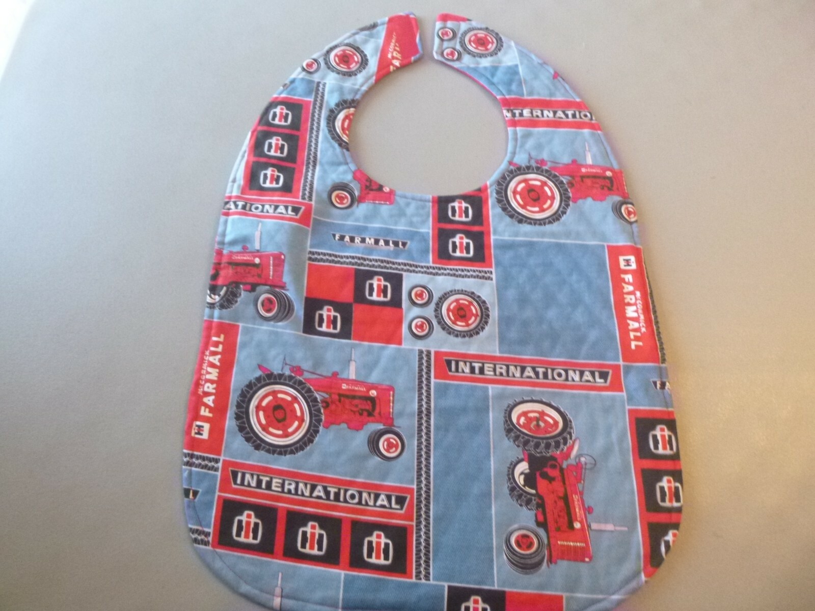 Adult Bib/Clothing Protector double thickness with Quilted Diamond Backing