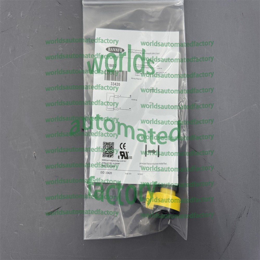 ONE NEW BANNER Photoelectric Switch T18SP6RQ+T186EQ