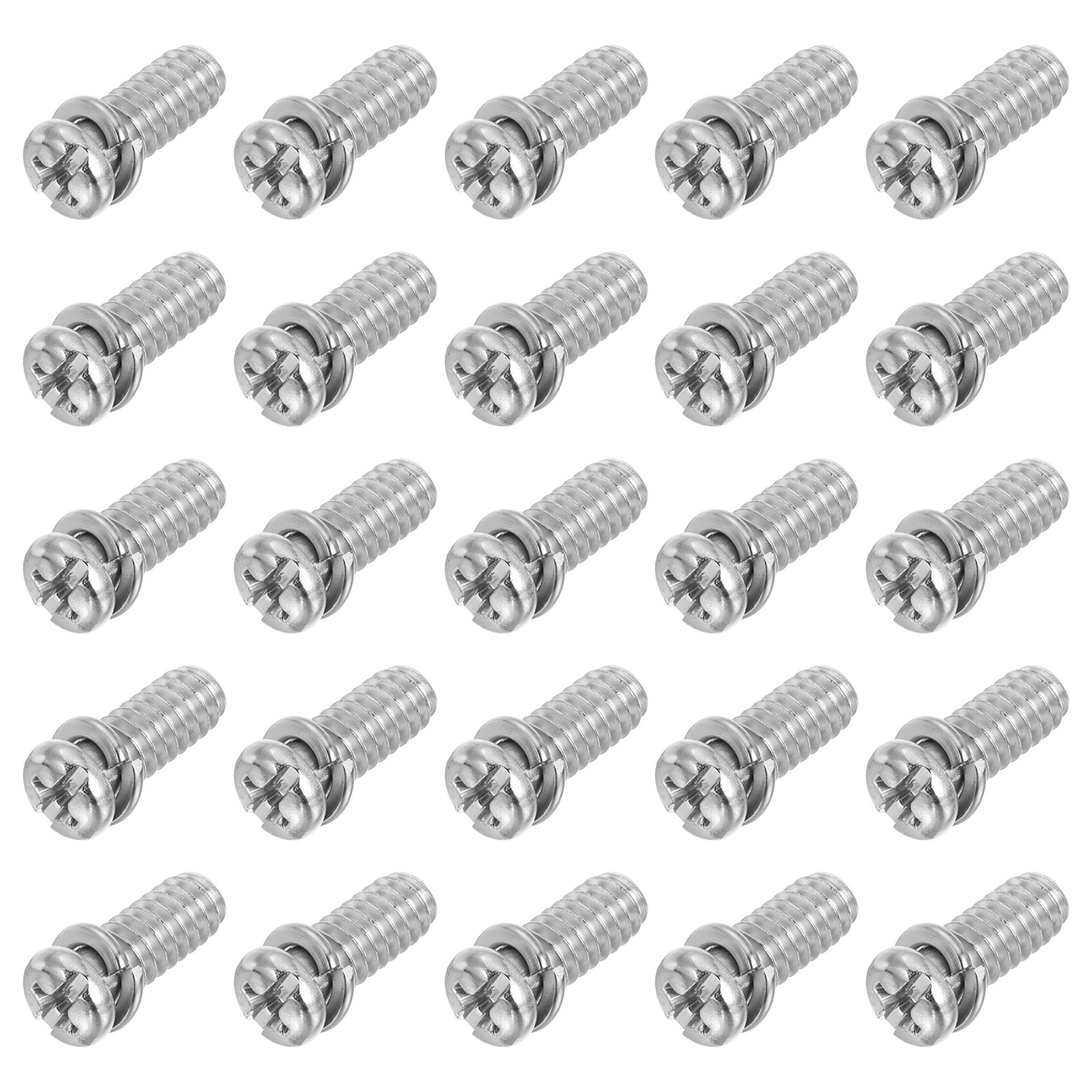 20Pcs 1/4x15 (1/4-20UNC) Ceiling Fan Blade Screws Silver