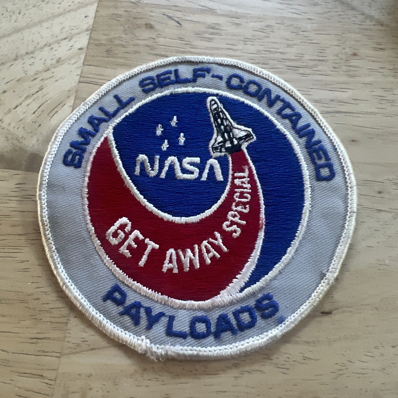 NASA Space Shuttle Small Self-Contained Payloads Get Away Special Patch