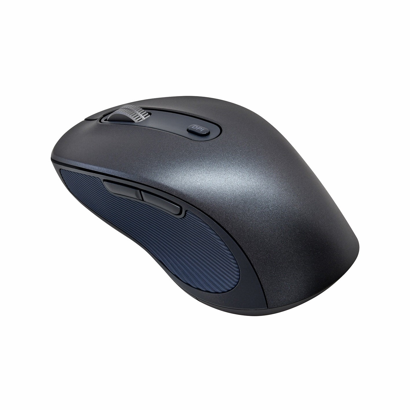 6-Button Wireless Bluetooth Ambidextrous Mouse USB-A Nano Receiver Black