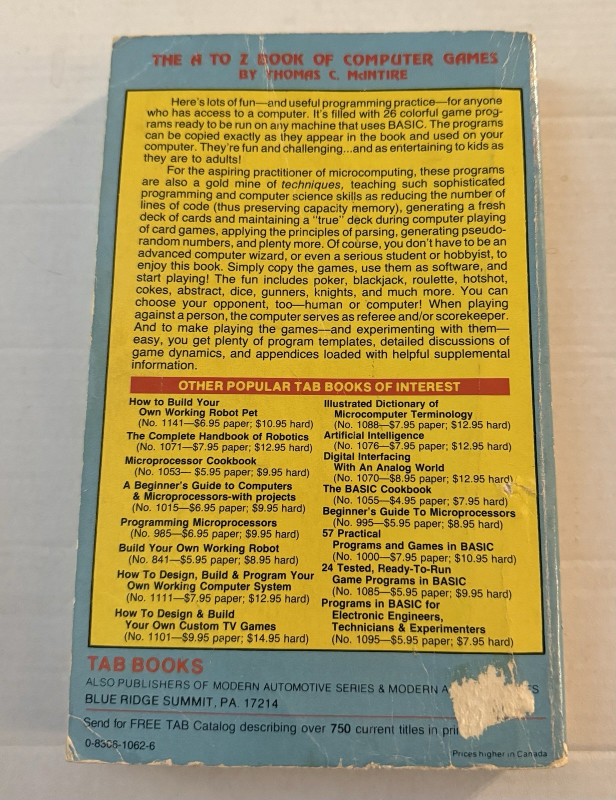 The A To Z Computer Games 26 Exciting & Instructive game programs -ready-to-ru