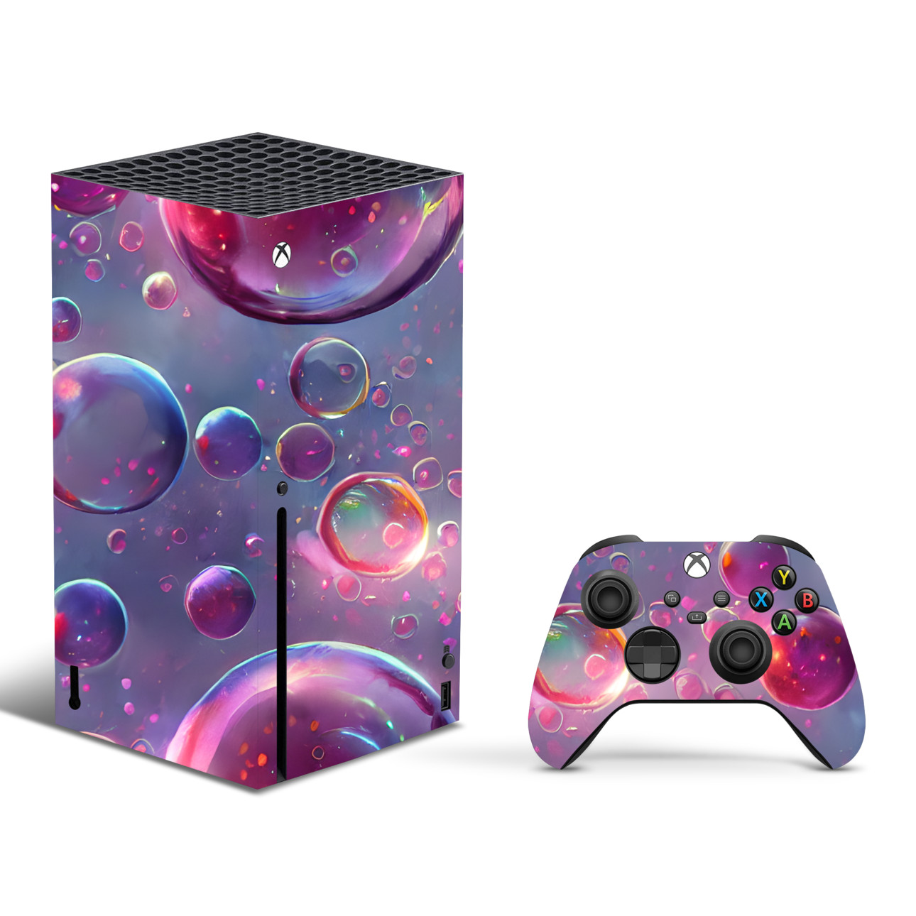 Xbox Series X Console Skin Vinyl Wrap Bubbles