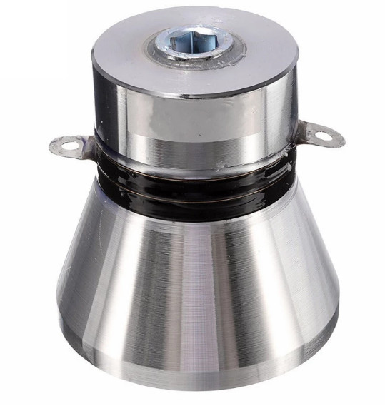 The 60W 40KHz Aluminum Alloy Ultrasonic Piezoelectric cleaner Transducer  Silver