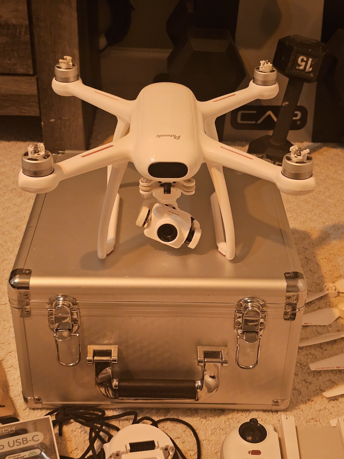 Potensic Ready to Fly Camera Drone Kit with Remote, Case, Propellers, Batteries