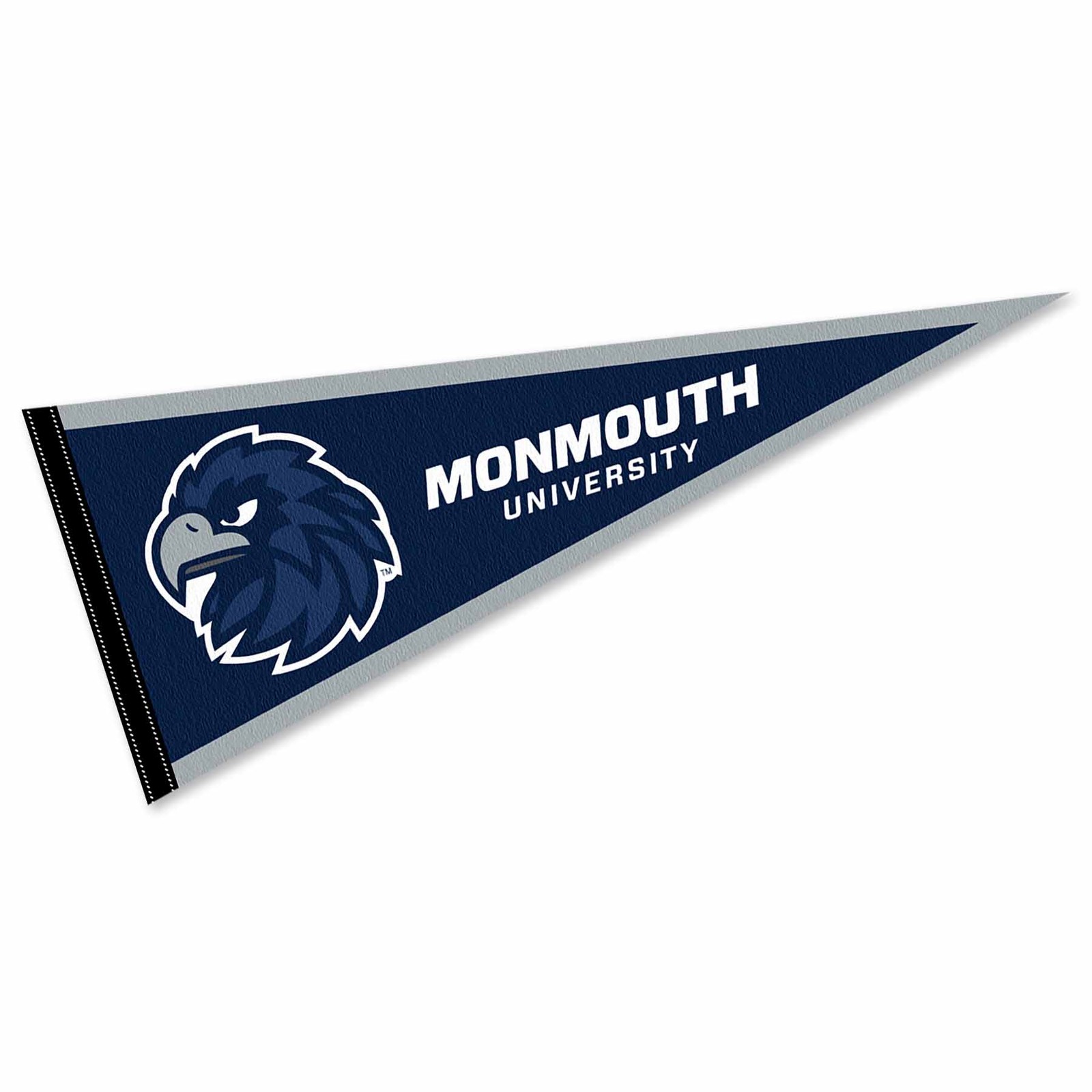 Monmouth Hawks 12 in X 30 in Logo College Pennant