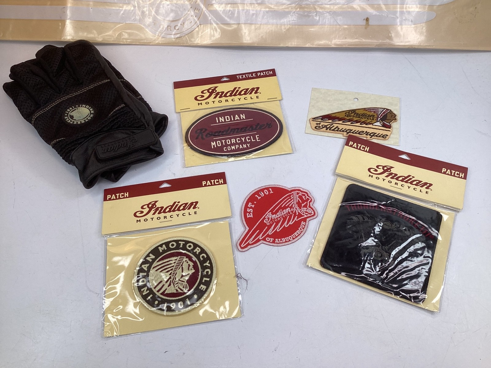 INDIAN MOTORCYCLE BIKER EMBROIDERED IRON OR SEW ON LARGE VEST PATCH FL-10