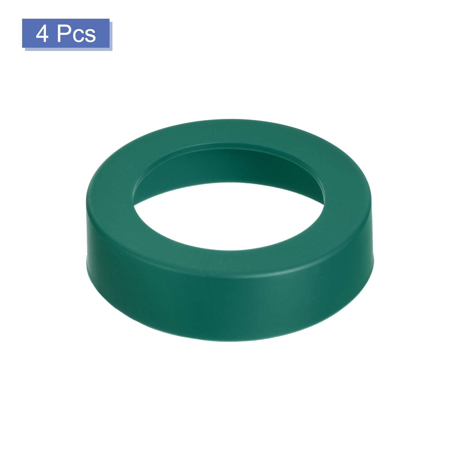 4pcs Silicone Protective Sleeve Boot For Water Bottle Emerald 70mm