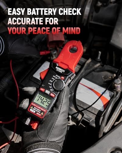 Digital Clamp Meter Round Jaw NCV 2000 Counts AC DC Current Voltage Resistance C