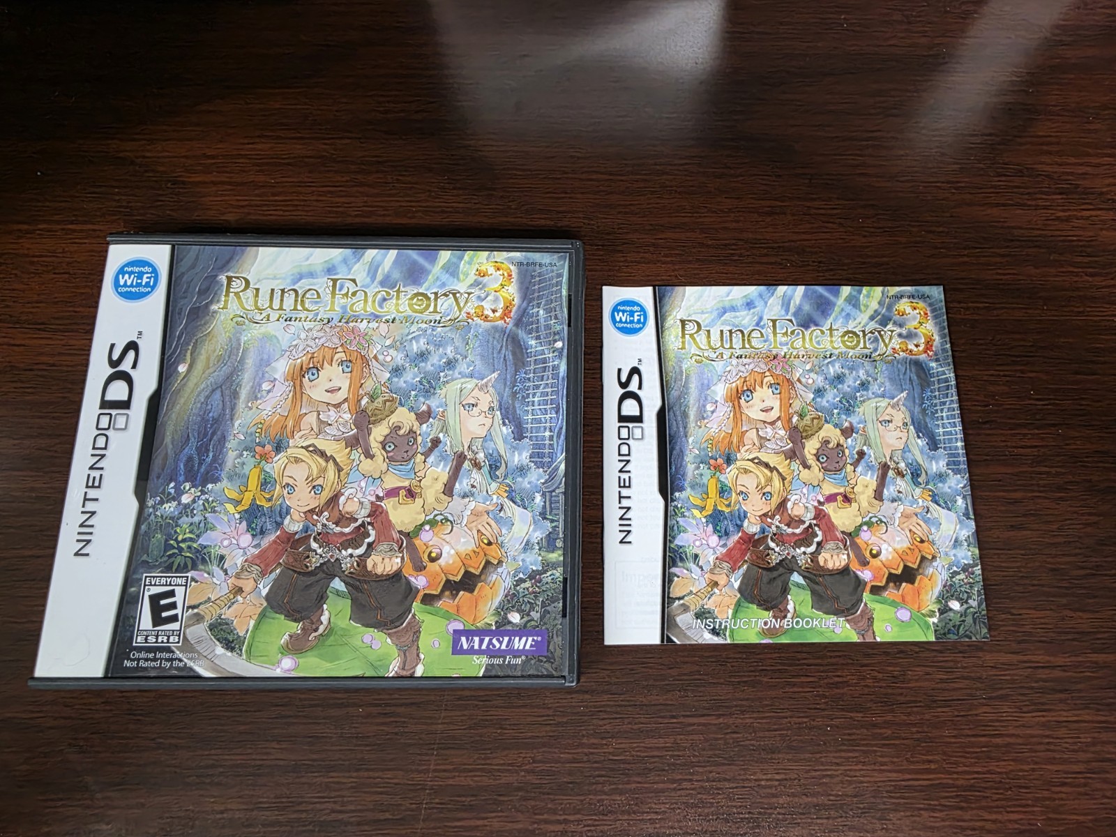 Rune Factory 3: A Fantasy Harvest Moon - Nintendo DS CASE MANUAL INSERTS ONLY