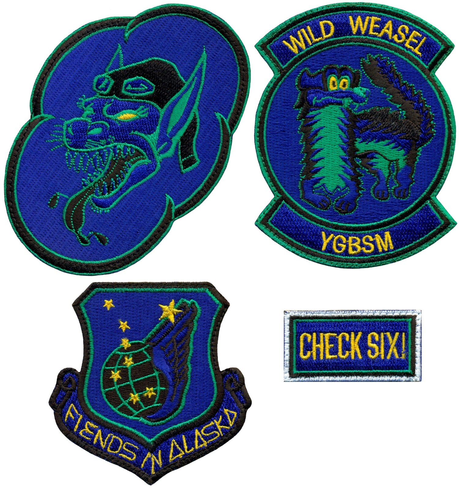 USAF 36th FIGHTER SQUADRON – RED FLAG ALASKA 2024-1 PATCH – SET 1