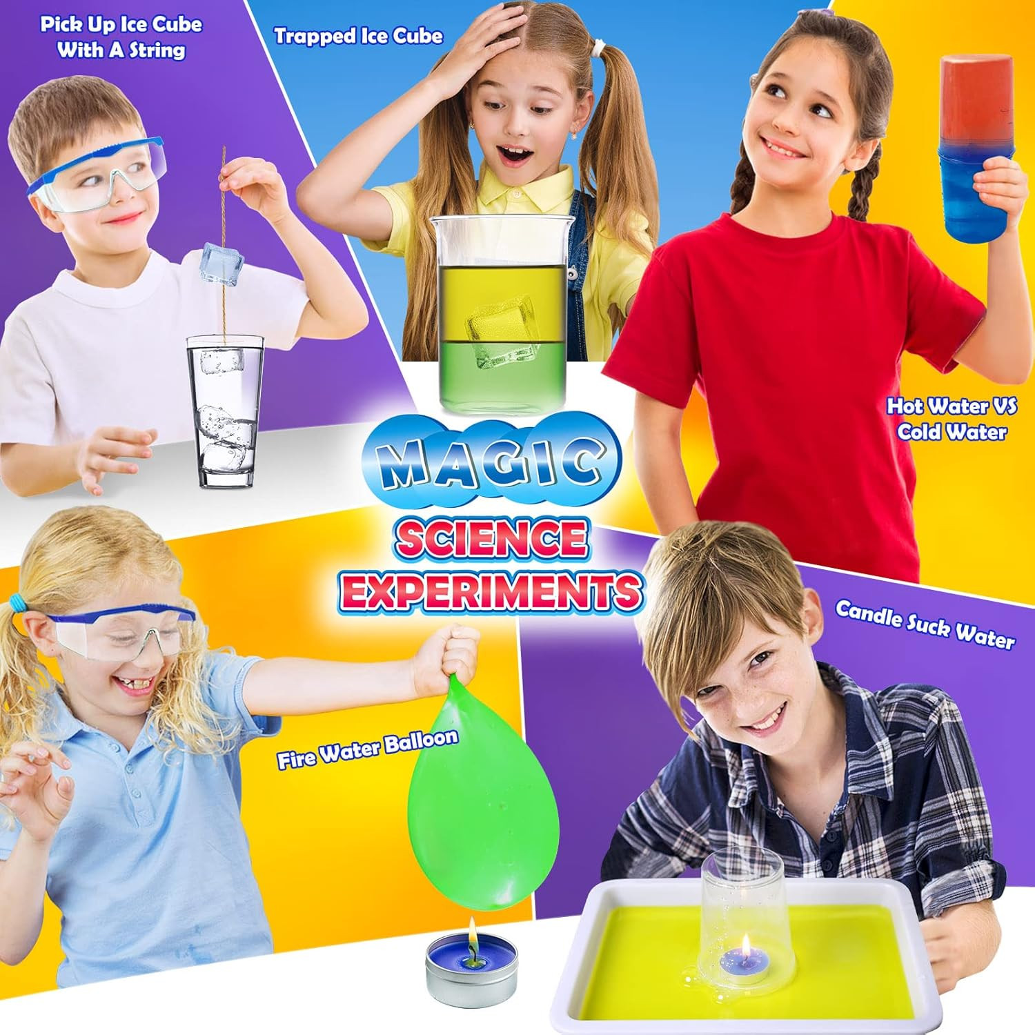 30+ Experiments Science Kits for Kids, S.T.E.M Educational Project Activities To