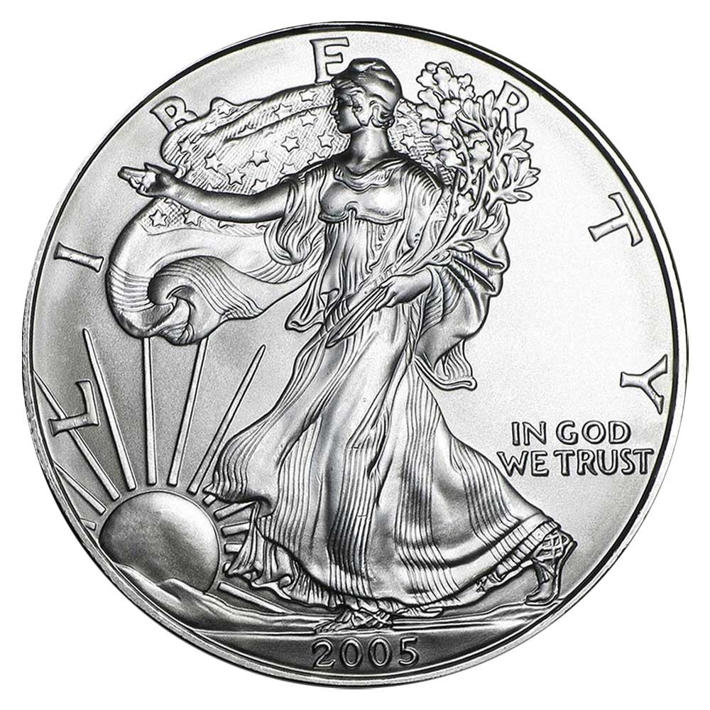 2005 $1 American Silver Eagle 1 oz Brilliant Uncirculated