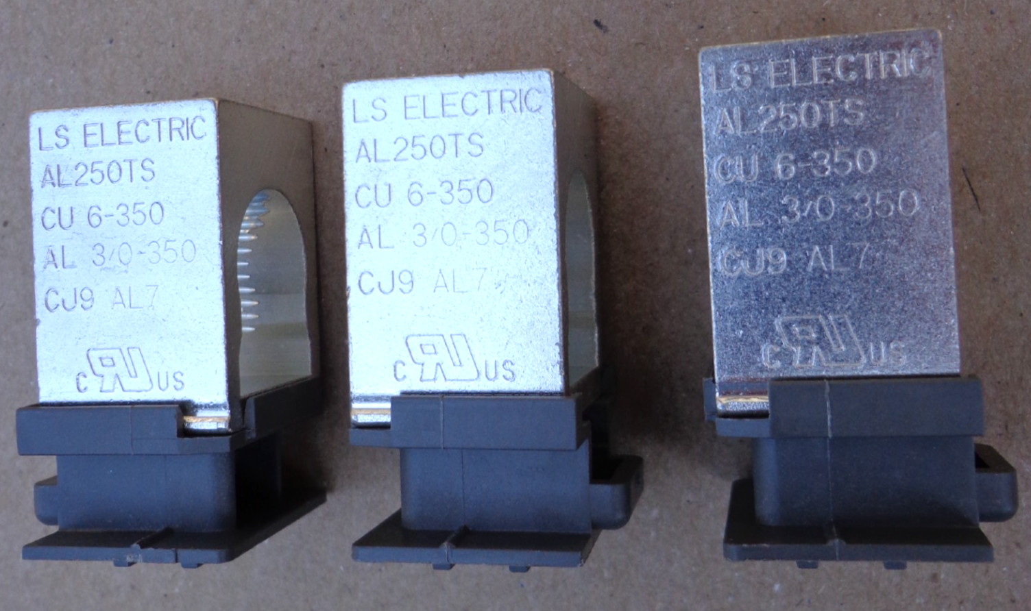 LS Electric AL250TS Lugs (Set of 3), New!!