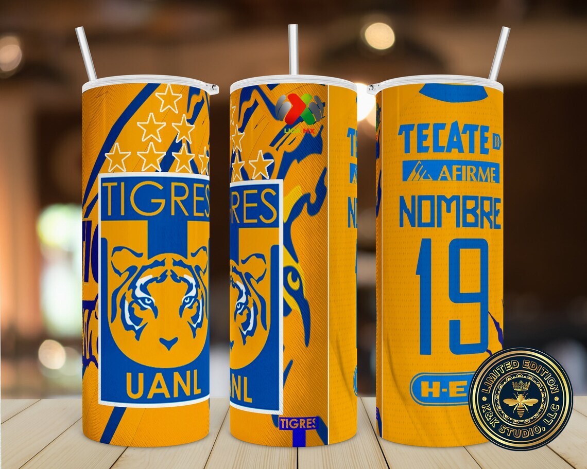 TIGRES DE LA UNANL 20ozCUSTOM TUMBLER WITH OWN NAME