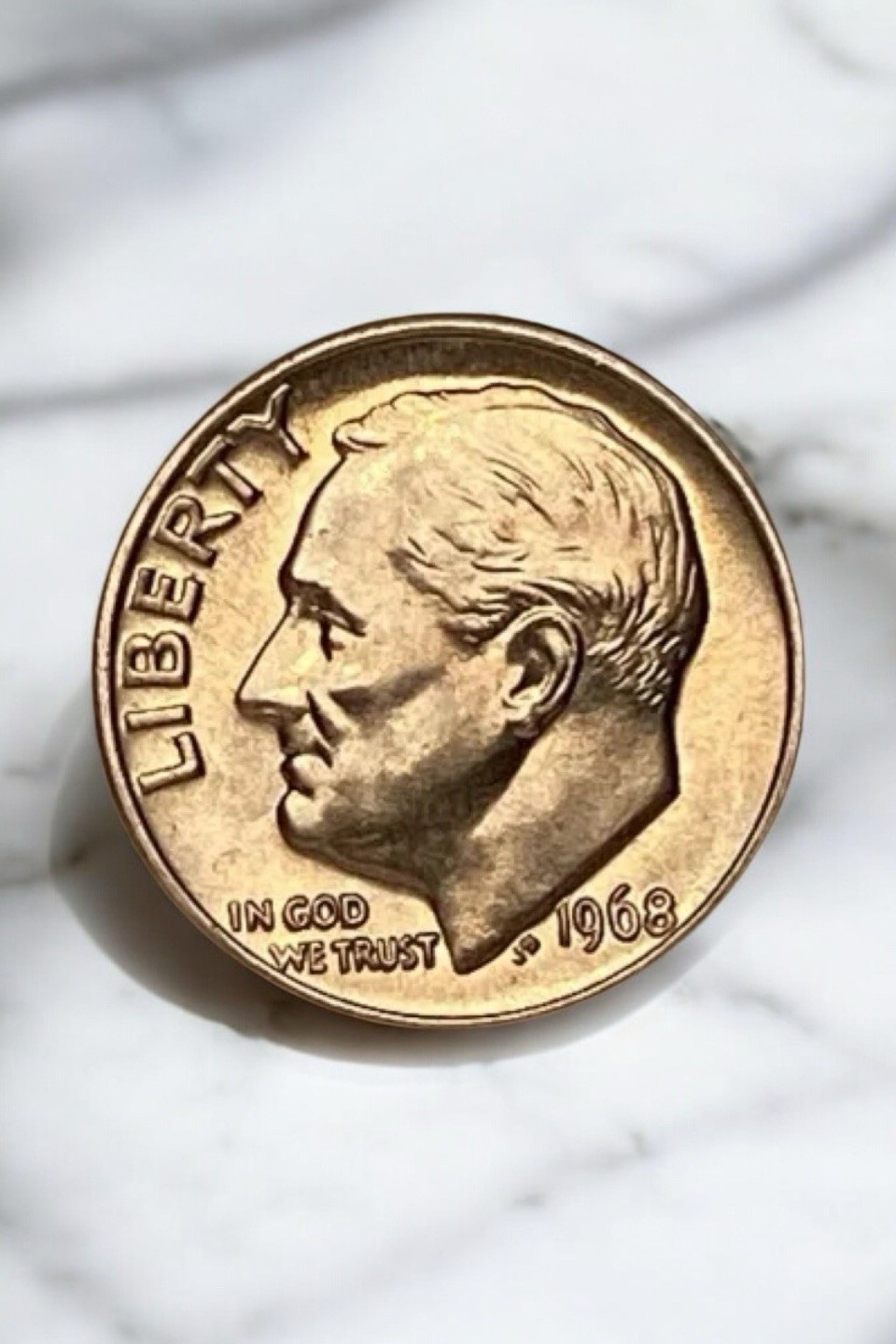 1968-P Roosevelt Clad Dime Type 2  Gem Brilliant Uncirculated Mint State