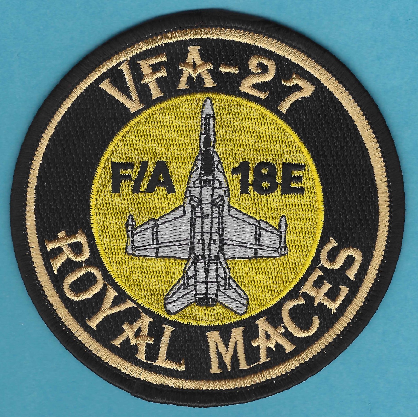 U.S. NAVY VFA-27 STRIKE FIGHTER SQUADRON ROYAL MACES PATCH