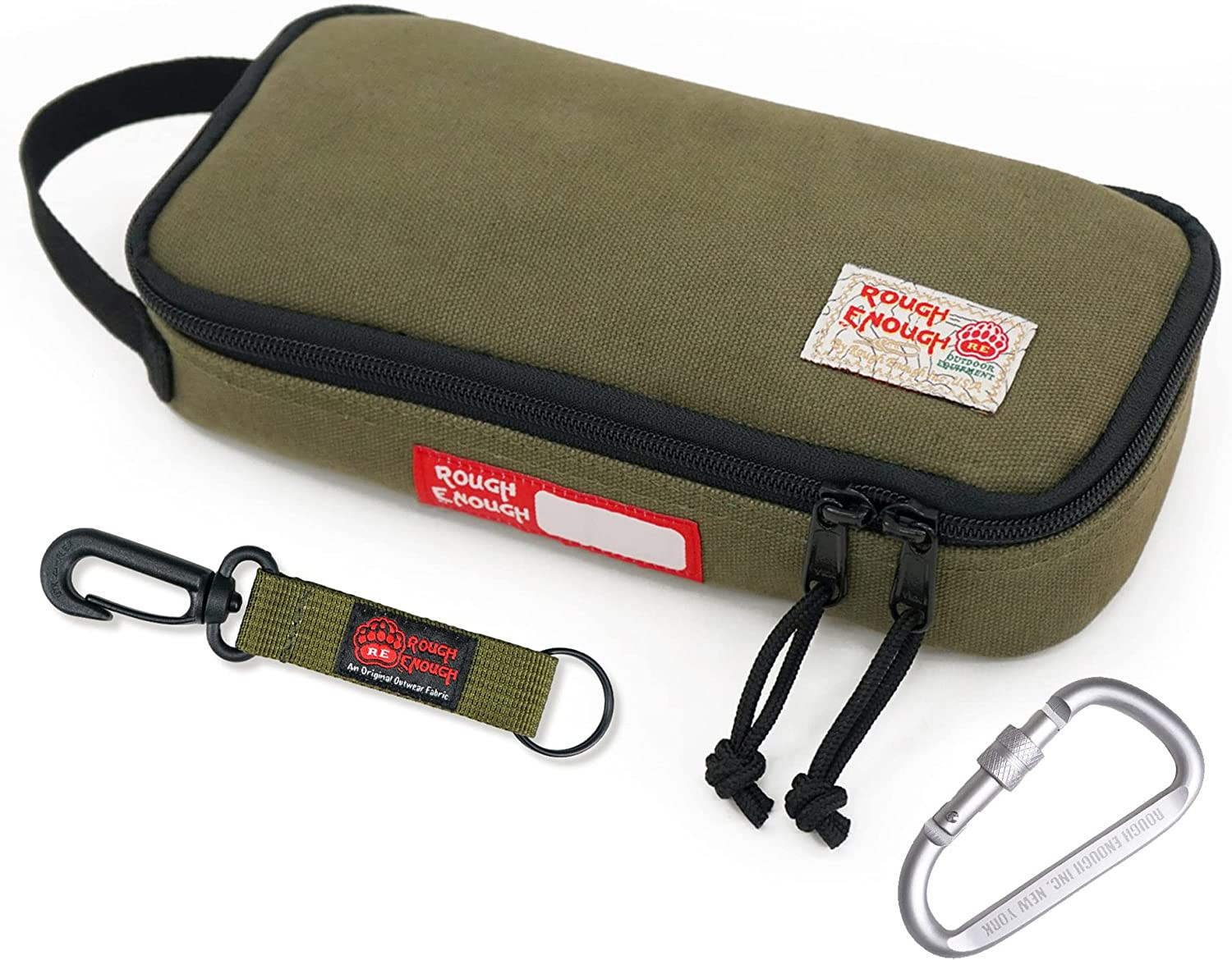 Rough Enough Small Tool Bag Pouch, Compact EDC Organizer | 9"X4"X1.7", YKK Zippe