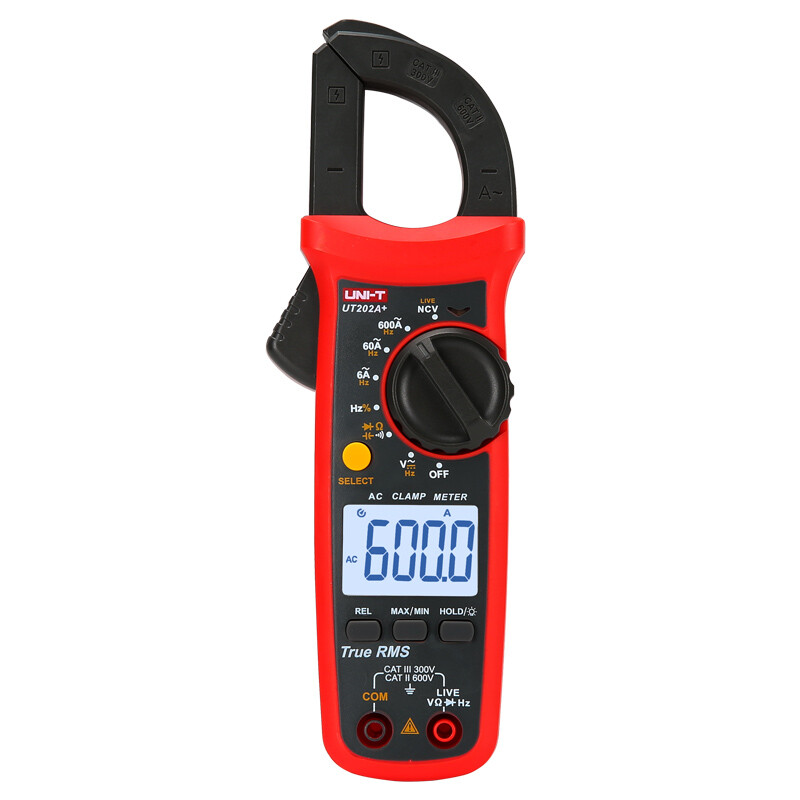 UNI-T UT202A+ Digital Clamp Meter TRMS AC DC NCV Multimeter OHM Cap Freq Tester