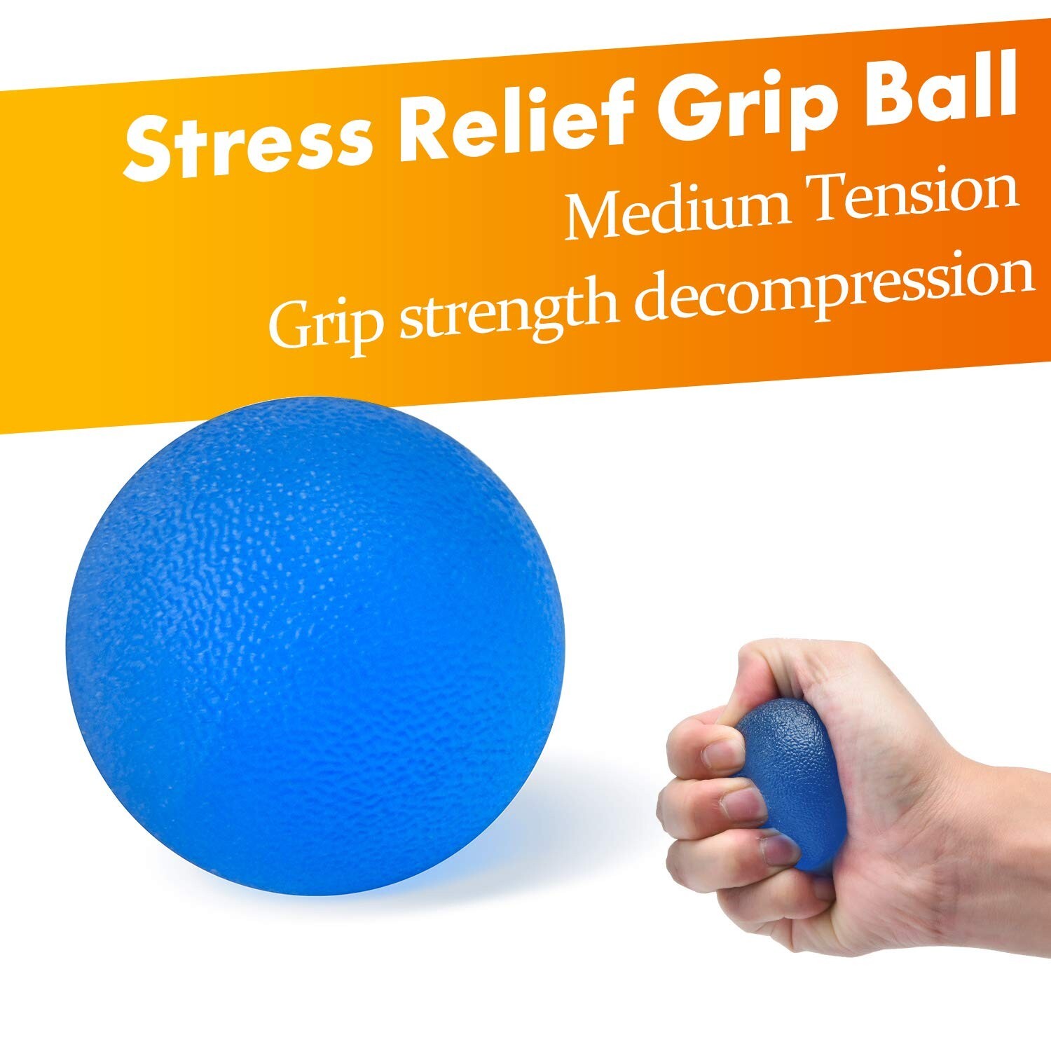 Grip Strength Trainer 7 Pack Adjustable Hand Gripper, Finger Stretcher Resist...