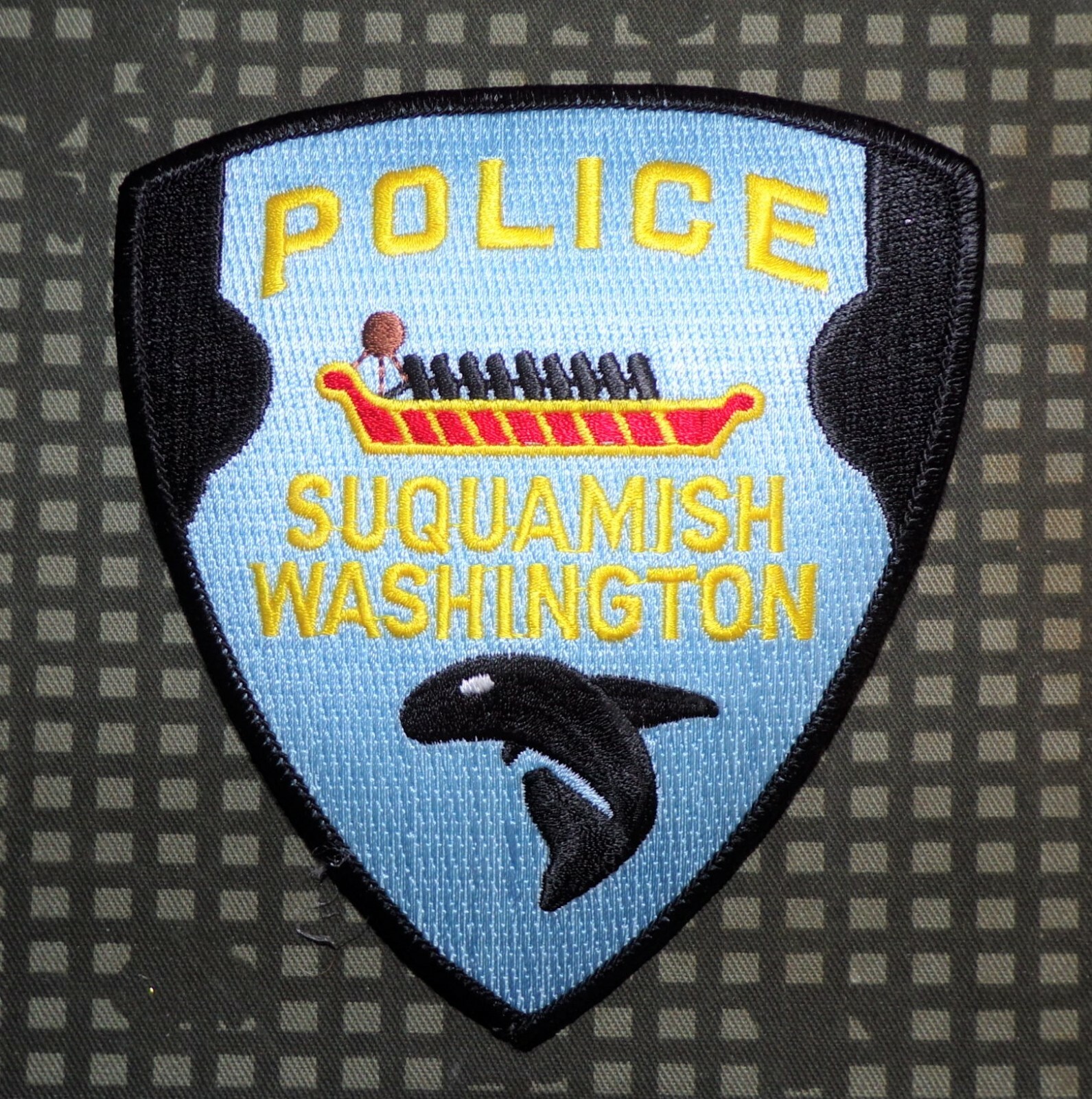 Original USA Suquamish Police Washington Tribal Law Enforcement Patch