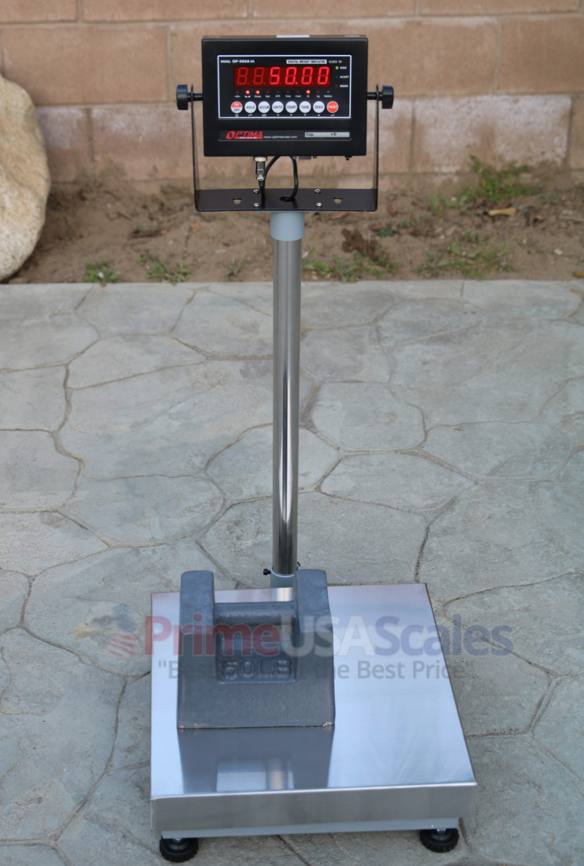 OP-915 NTEP (Legal for trade) 24"x24" Bench Scale 500 lb x .2 lb 2 YR Warranty