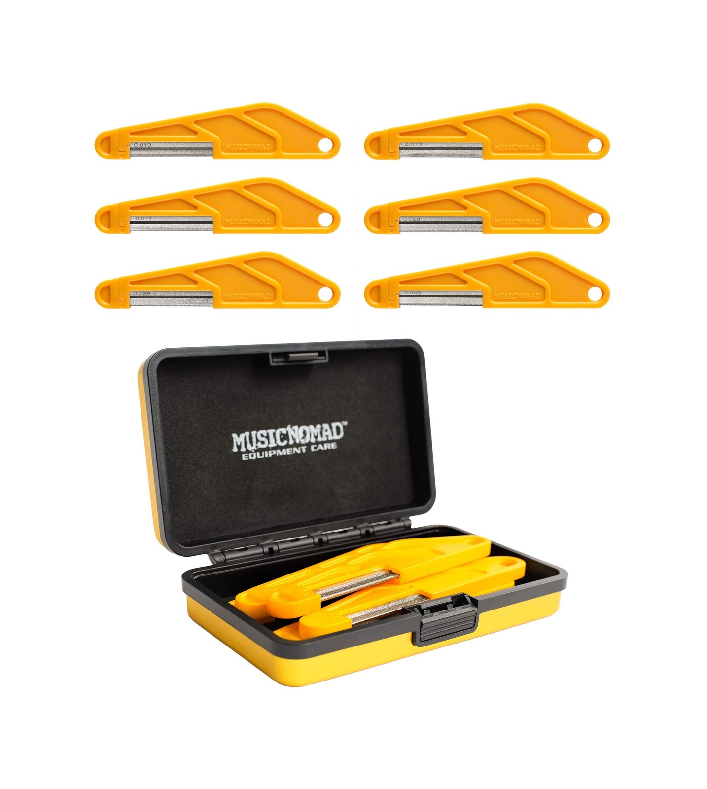 MusicNomad 6 pc. Electric Guitar Diamond Coated Nut File Set - ... FAST USA SHIP