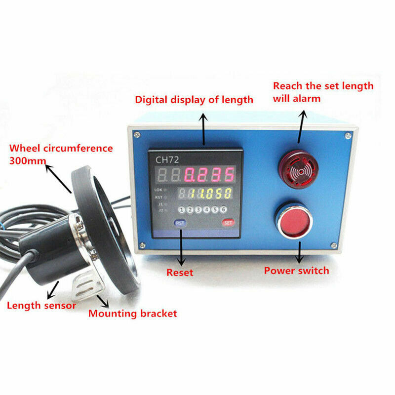 Digital Length Counter Roller Wheel Meter Counter Measuring Unit Encoder Tool