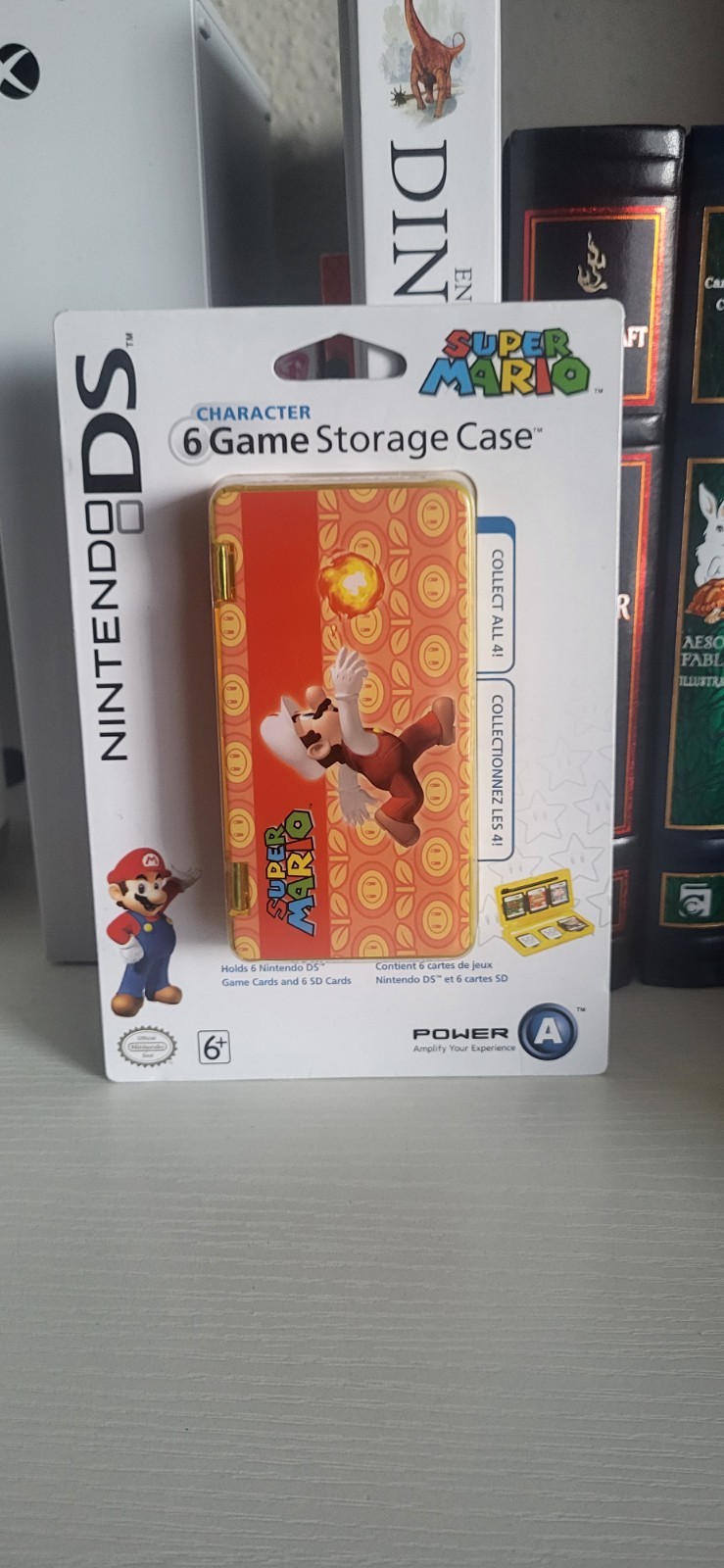 PowerA Super Mario 6-Game Storage Case Yellow for Nintendo DS/DS Lite/DSi XL